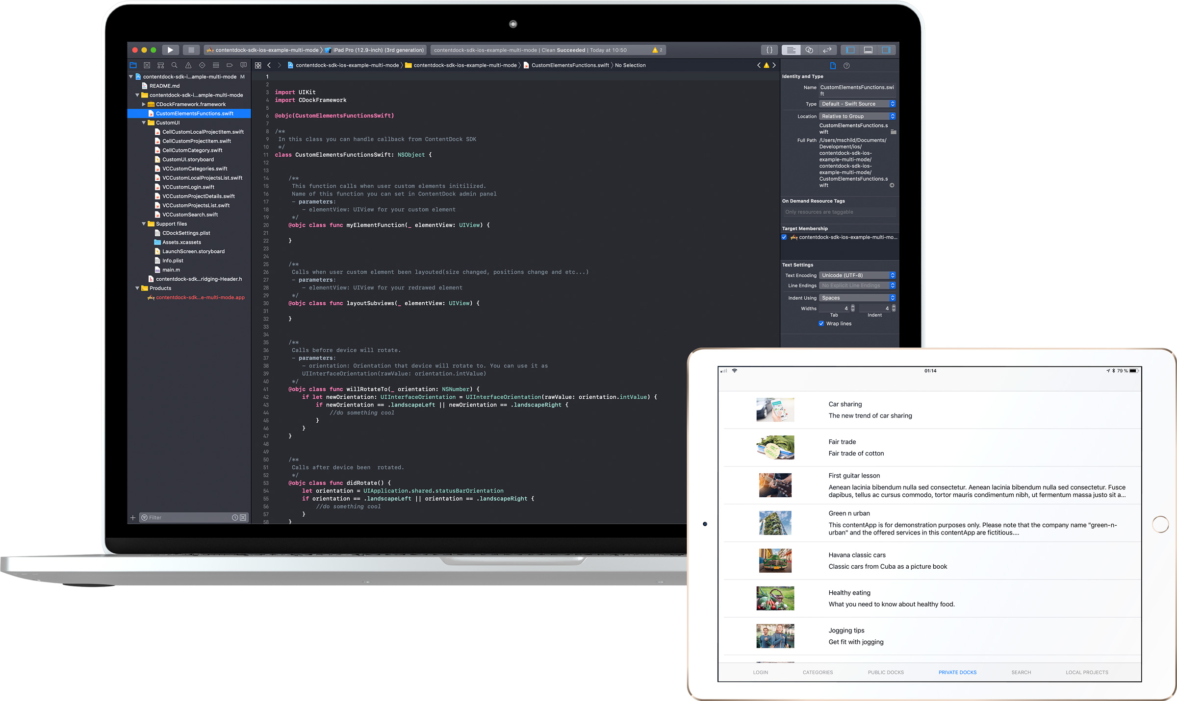 Example App with the SDK Multi mode